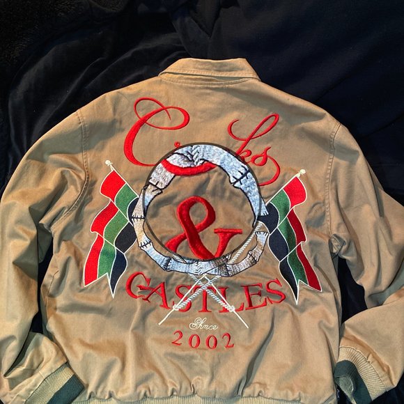 Crooks & Castles Brown Bomber/Letterman Jacket - Picture 2 of 4